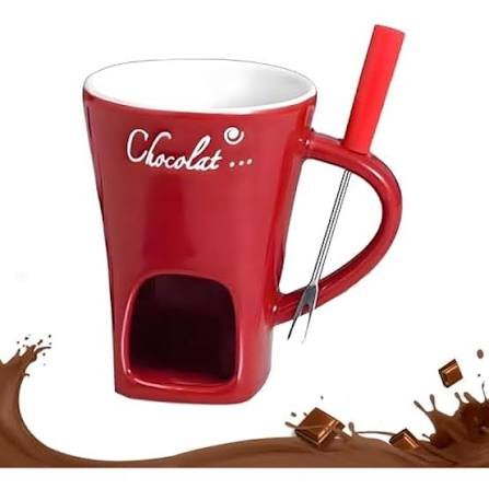 Taza para leche chocolate fondue